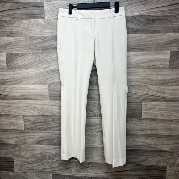 Talbots Dress Pant Women 2P Cream Straight Leg Modern Fit Office Formal Career - Picture 6 of 15